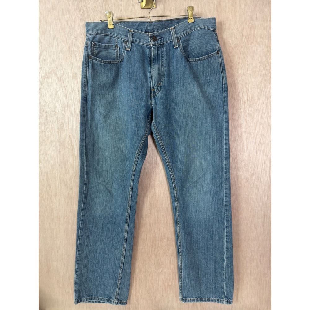 Levis 559 Relaxed Straight Leg Jeans Mens W33 L32 Medium Wash Blue Denim
